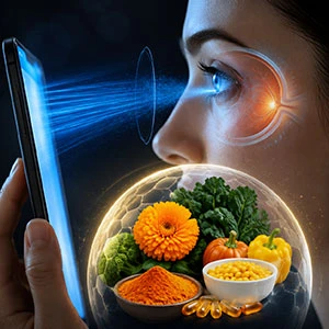 La luz azul lastima tus ojos y la luteína te ayuda